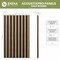 Ekena Millwork AcoustixPro Noise Cancelling Half Round Small Slat Wall Panel SWA0625X0500HRHM - alternate 7